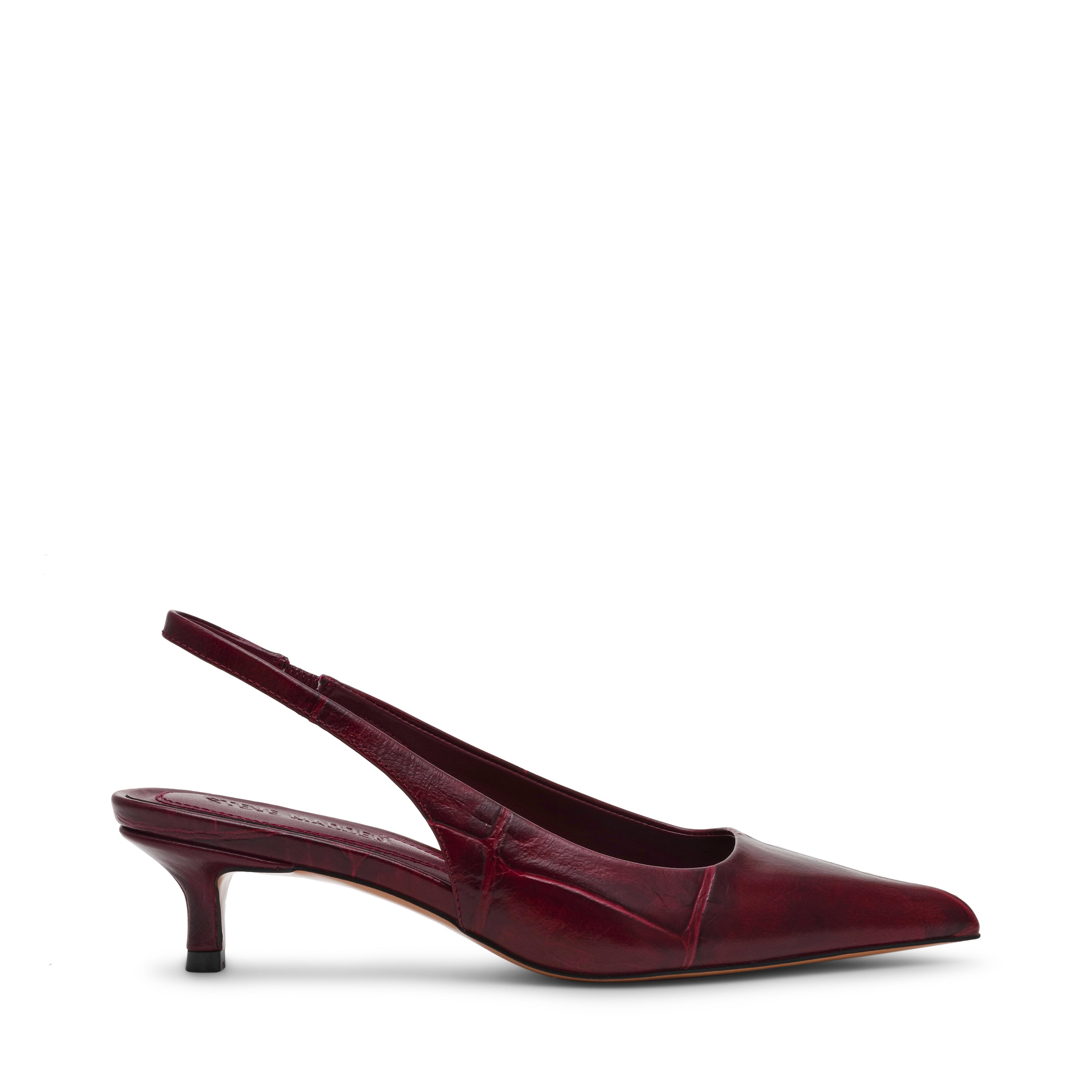 Kittie2 Pump WINE CROCO