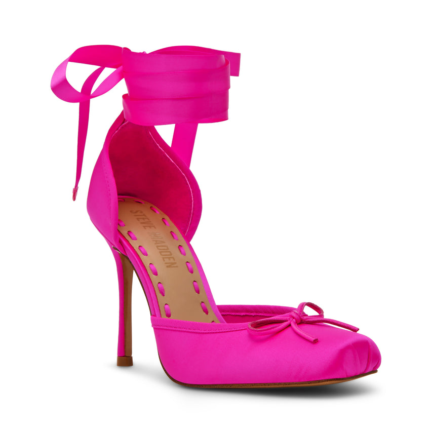 Larina Pump HOT PINK SATIN - view 2
