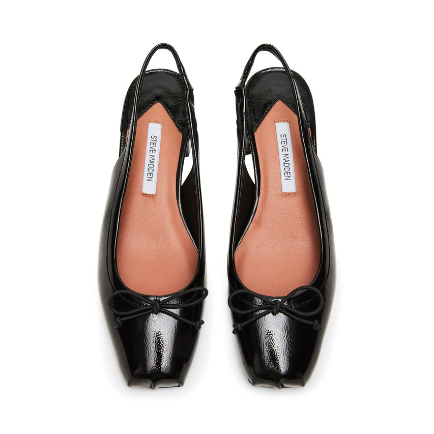 Loved Flat Shoe BLACK CRINKLE PATENT - view 3