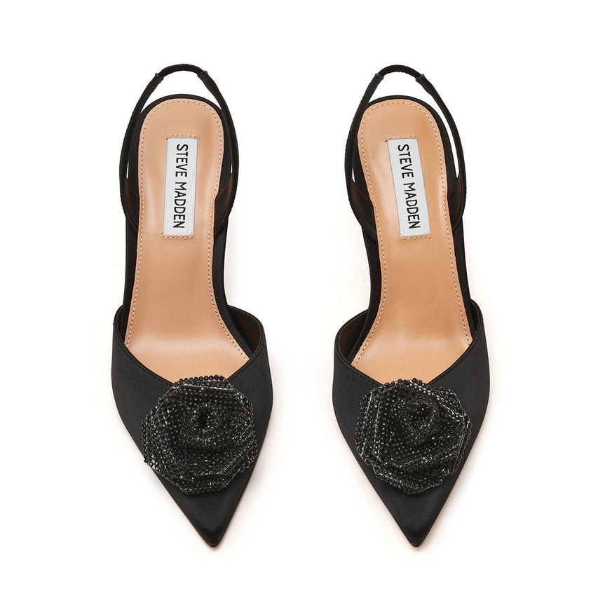 Lysandra Sandal BLACK SATIN - view 4