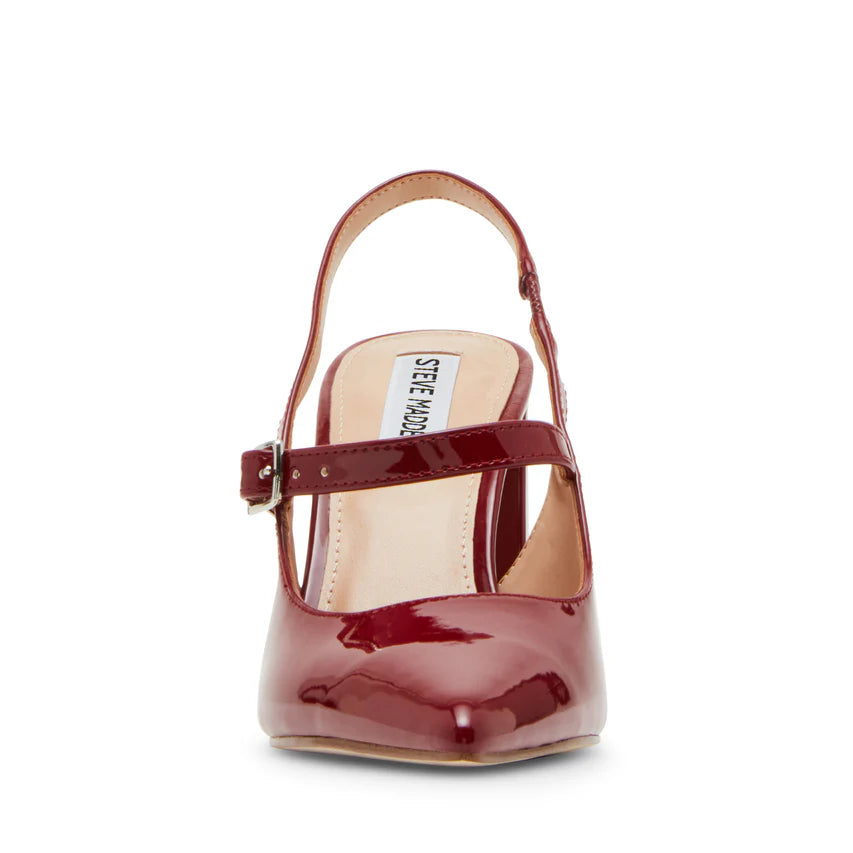 ★Steve Madden★新作★大人気★DEAGAN WINE PATENT★サンダル DEAGAN Wine Patent Women's Strappy Pump Heel – Steve Madden