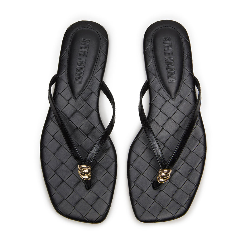 Maliyah Sandal BLACK LEATHER