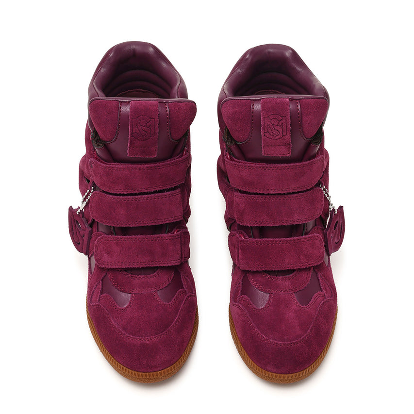 Mavis Sneaker DK CHERRY LACQ SUEDE - view 4