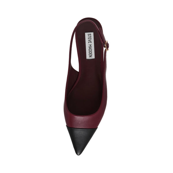 Rowyn Flat Shoe BLK/BURG
