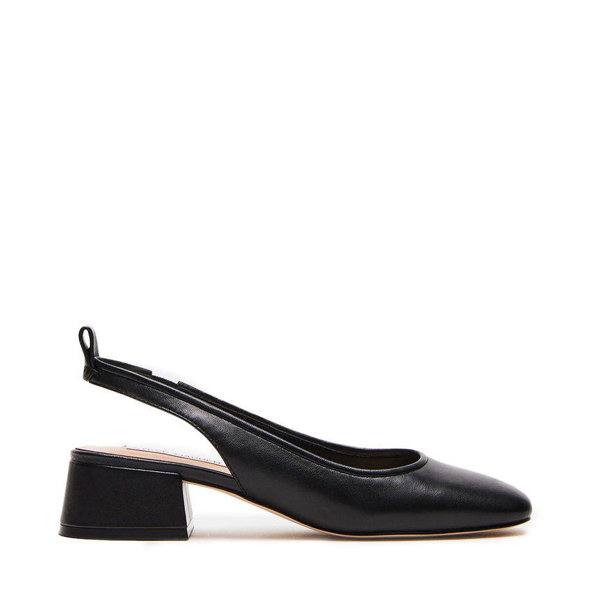 Smitten Flat Shoe BLACK LEATHER