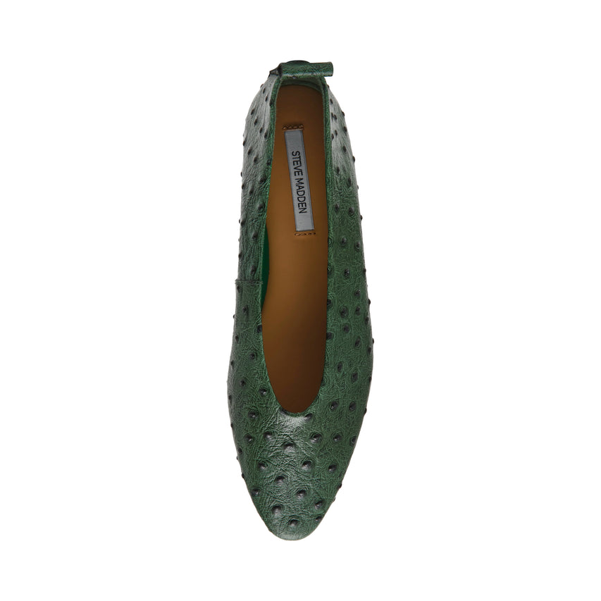 Swanky-OST Flat Shoe GREEN LEATHER - view 6