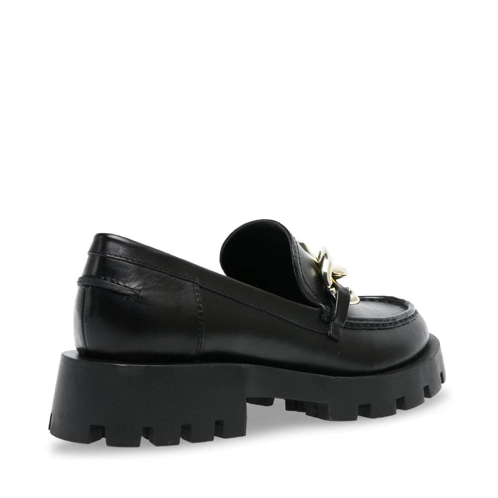 Steve Madden Mix Up Loafer BLACK LEATHER Flat shoes All Products