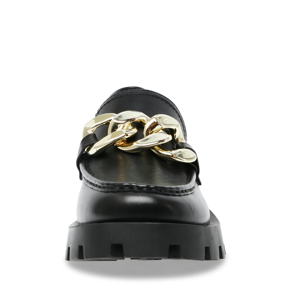 Steve Madden Mix Up Loafer BLACK LEATHER Flat shoes All Products