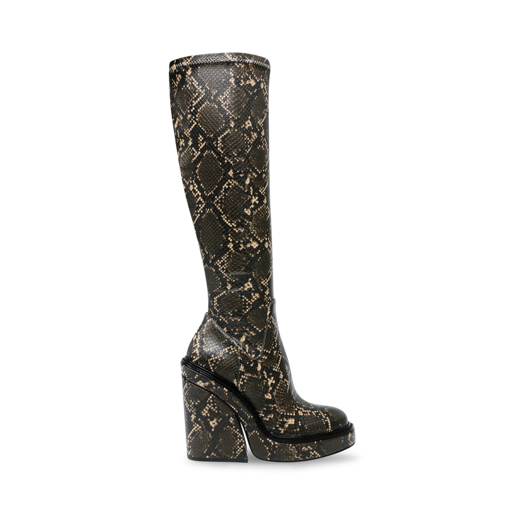 Steve Madden Aligned Boot GREY SNAKE Boots All Products