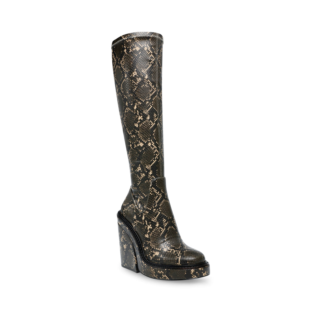 Steve Madden Aligned Boot GREY SNAKE Boots All Products