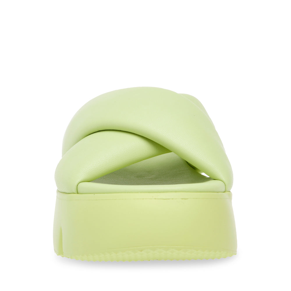 Steve Madden Broadcast Sandal NEON LIME Sandals All Products