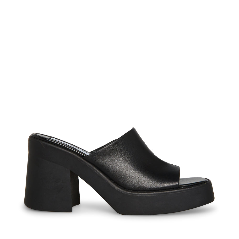 Steve Madden Kane Sandal BLACK LEATHER Sandals All Products