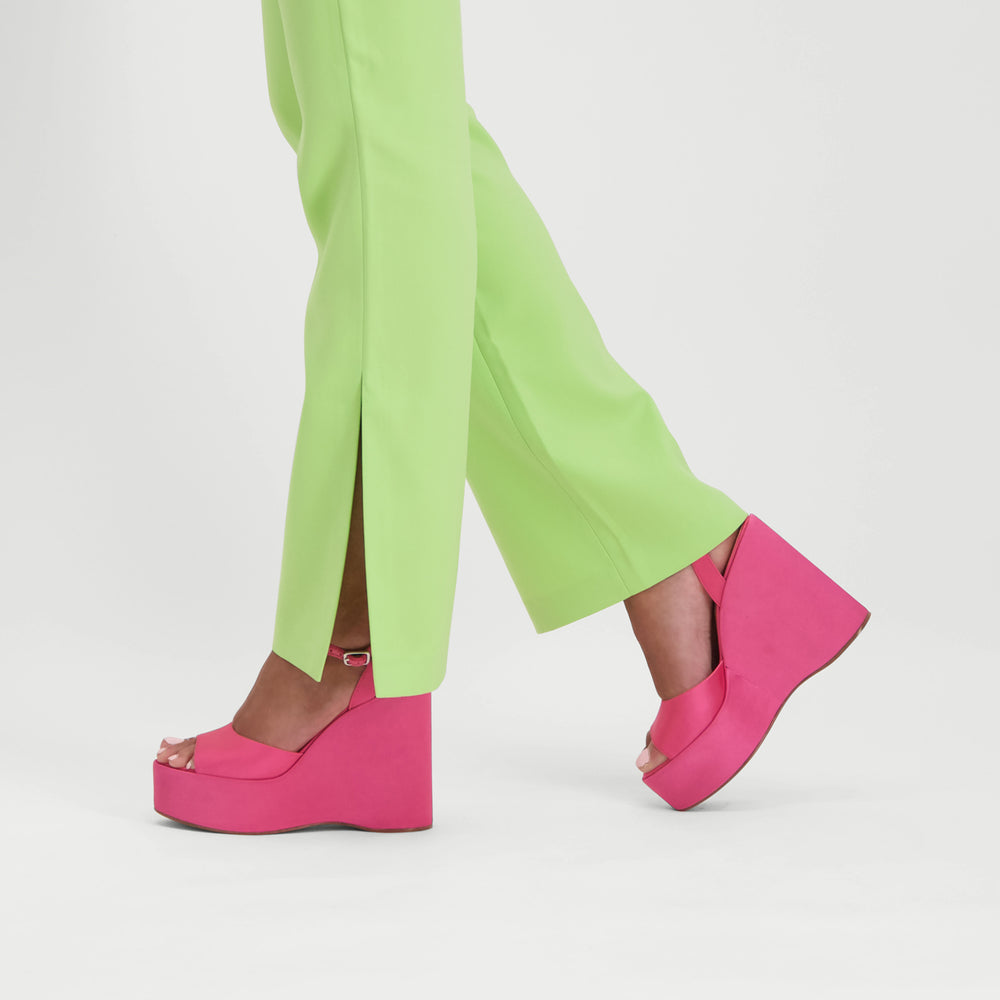 Steve Madden Compact Sandal PINK SATIN Sandals All Products