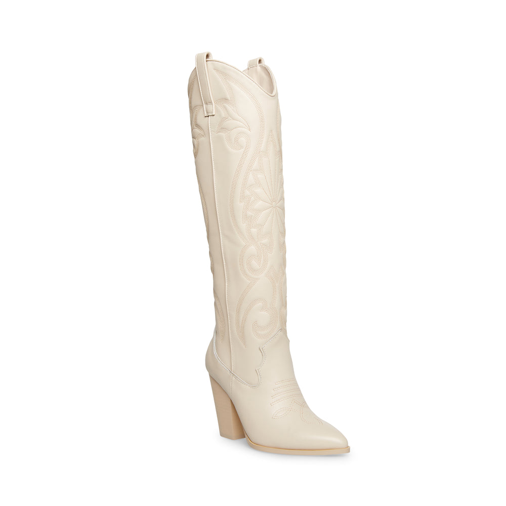 Steve Madden Lasso Boot BONE LEATHER Boots All Products
