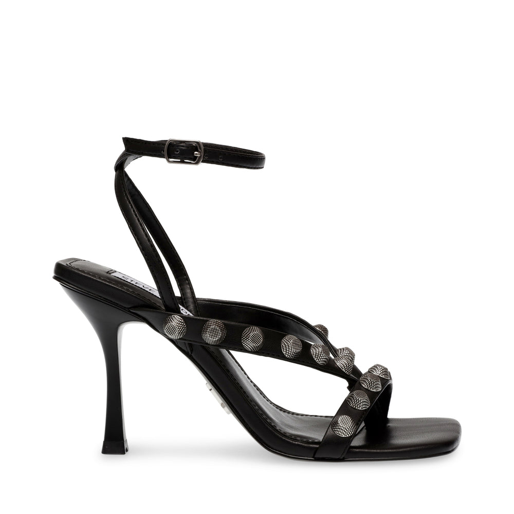 Steve Madden Enjoying Square Toe Sandal in Black at Nordstrom, Size 5.5