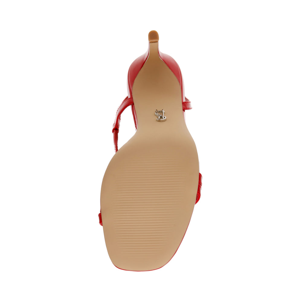 Steve Madden Ratify Sandal RED PATENT Sandals All Products