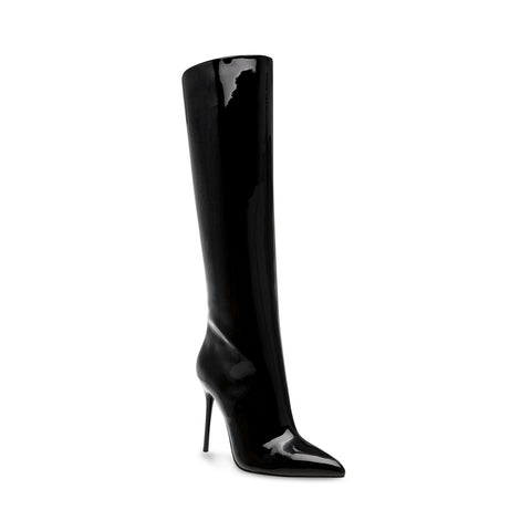 Steve Madden Lovable Boot BLACK PATENT Boots Fall Winter 2023