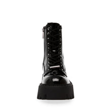 Steve Madden Over-ride Bootie BLACK PATENT Ankle boots 90's Nostalgia