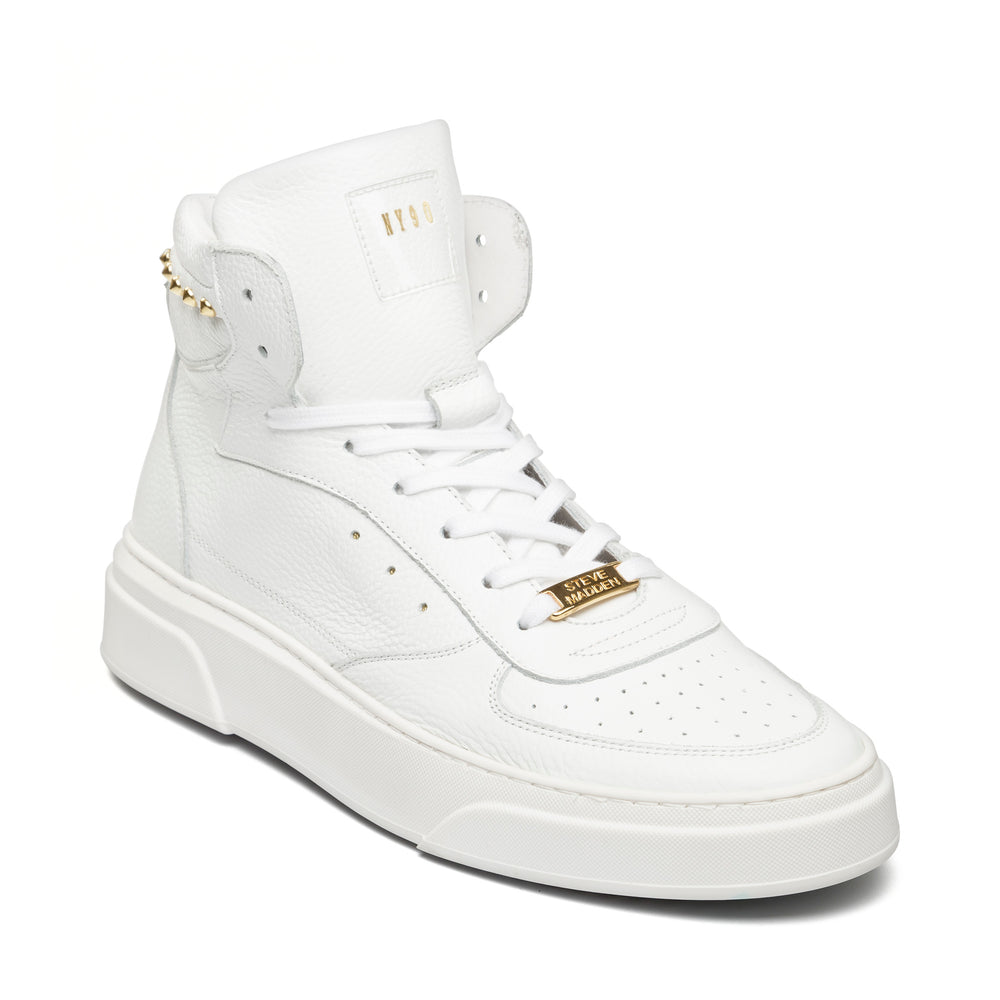 Steve Madden Men Otto-ST Sneaker WHITE LEATHER Sneakers All Products