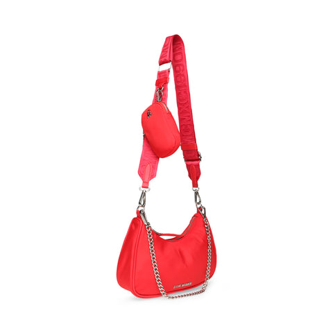 Steve Madden BVital crossbody bag with chain strap in red