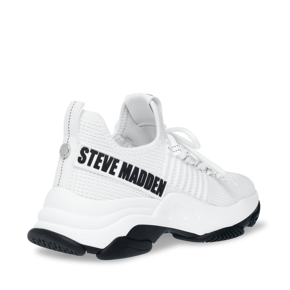Steve Madden Mac-E Sneaker WHITE/BLACK Sneakers All Products