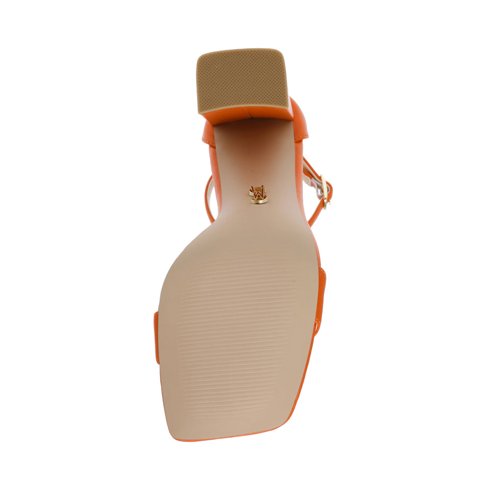 Steve Madden Airy Sandal ORANGE LEATHER Sandals Women's | Heels