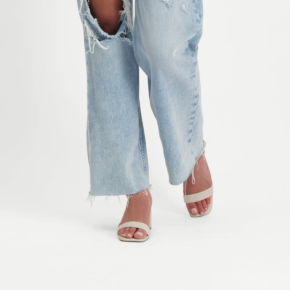 Steve Madden Low tide Sandal BONE LEATHER Sandals Women's  | Heeled Sandals