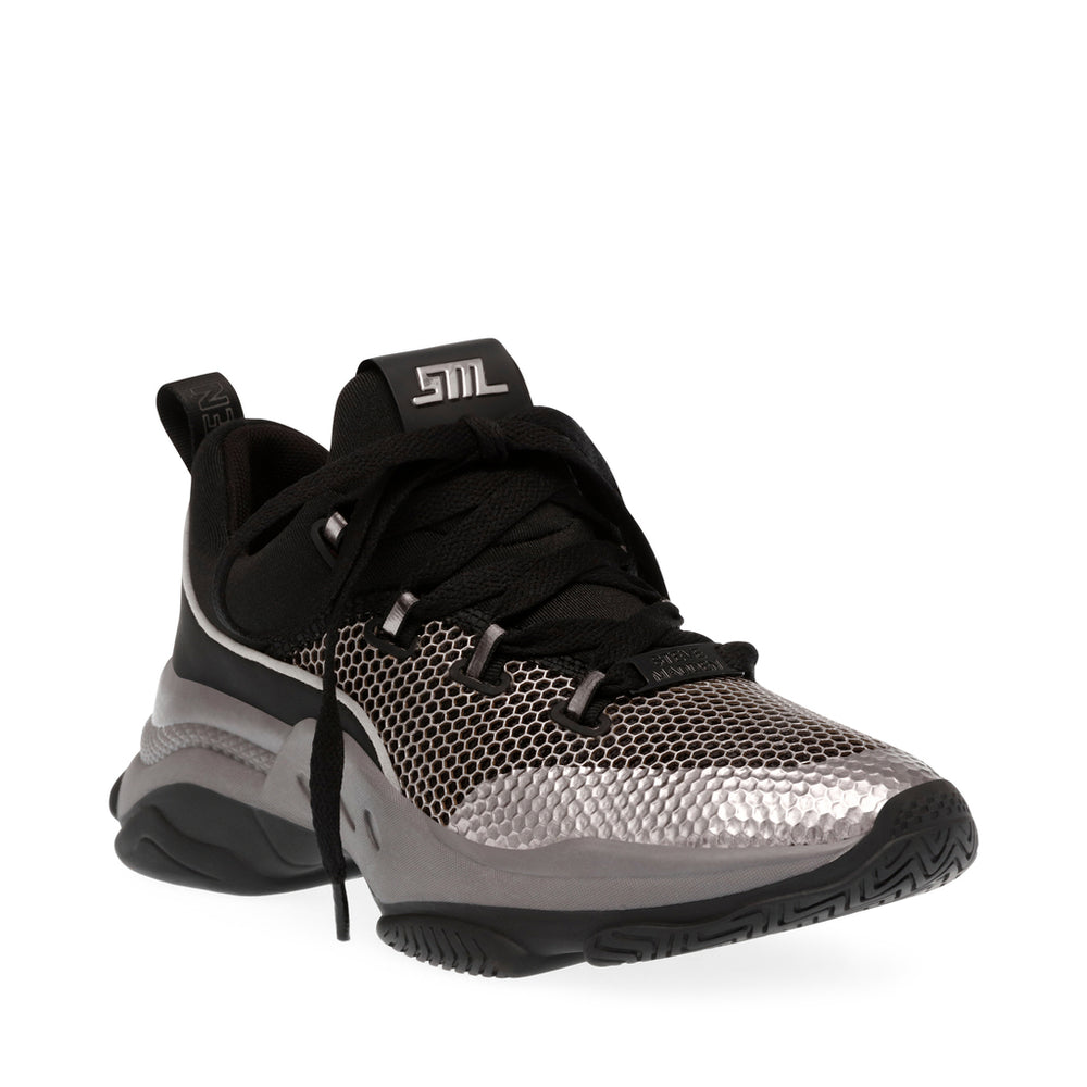 Steve Madden Medallion Sneaker BLACK PEWTER Sneakers 90's Nostalgia