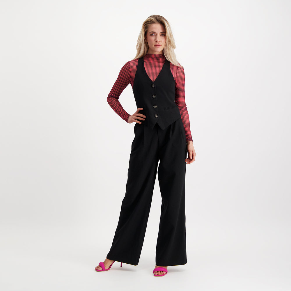 Steve Madden Apparel Isabella Vest BLACK Tops All Products